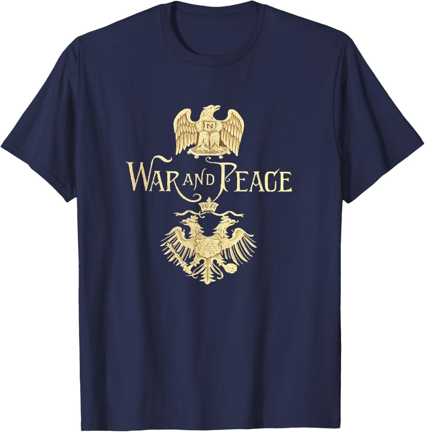 War and Peace Leo Tolstoy T-Shirt - T-Shirt | Navy