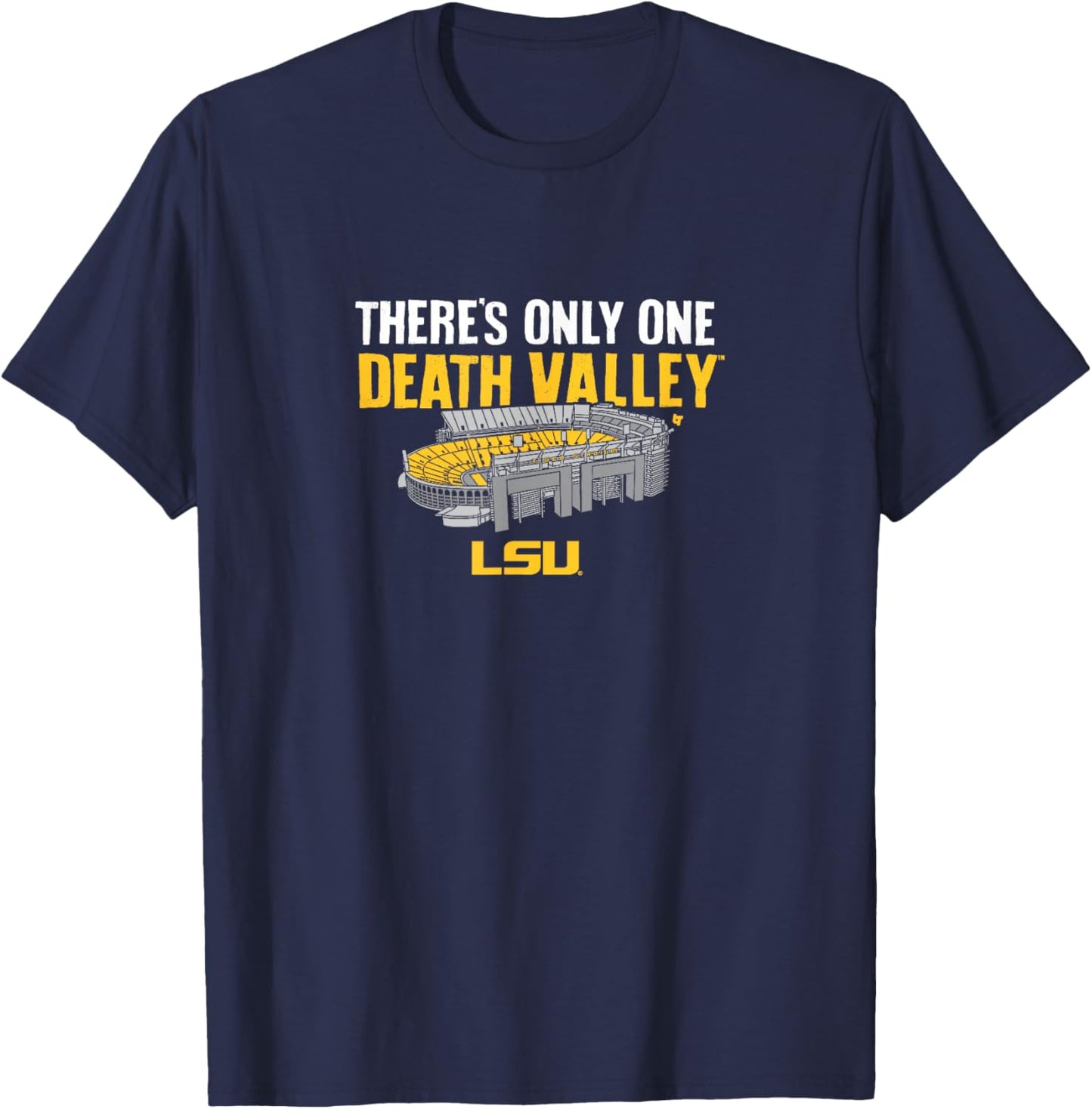 LSU Football: One Death Valley T-Shirt - T-Shirt | Navy