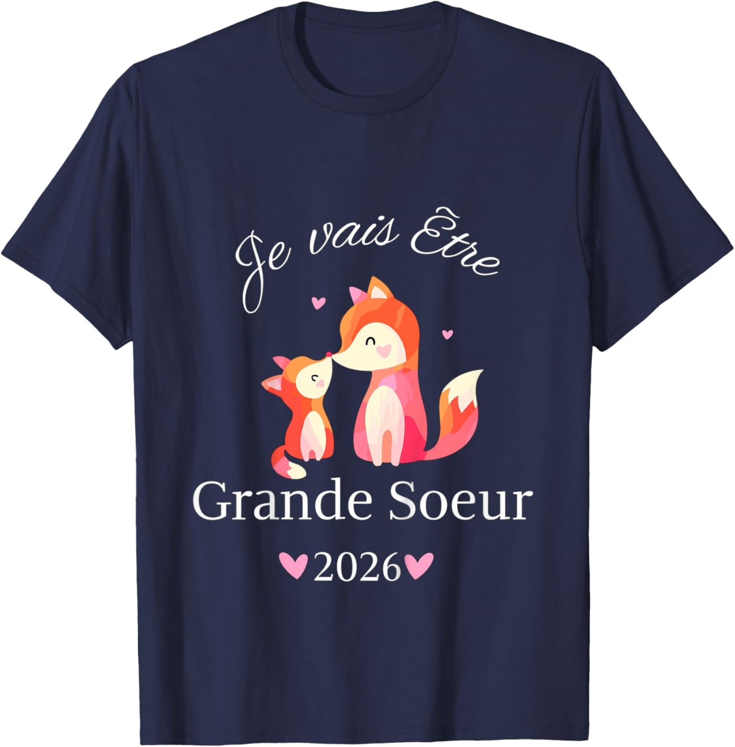 Child Future Big Sister 2026 I Will Be Big Sister 2026 T-Shirt - T-Shirt | Navy