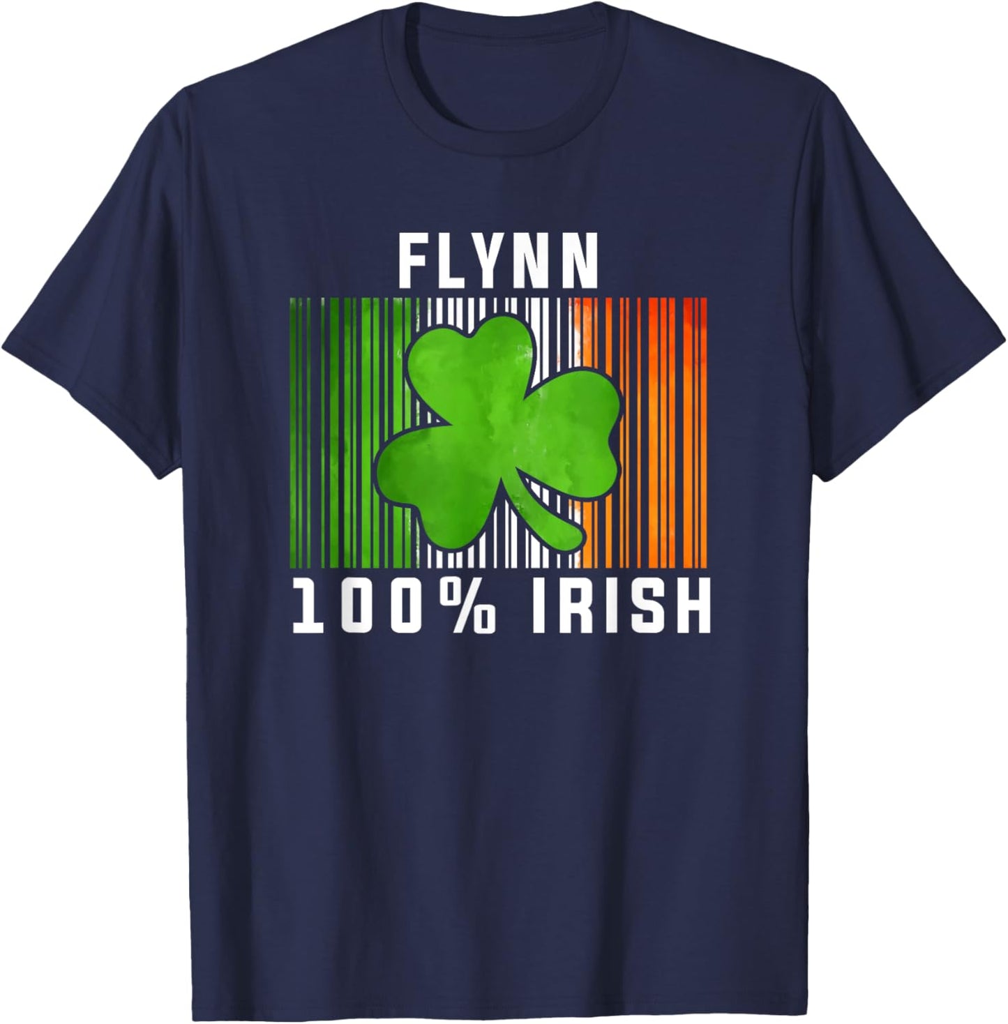 Flynn Irish Family Name T-Shirt - T-Shirt | Navy