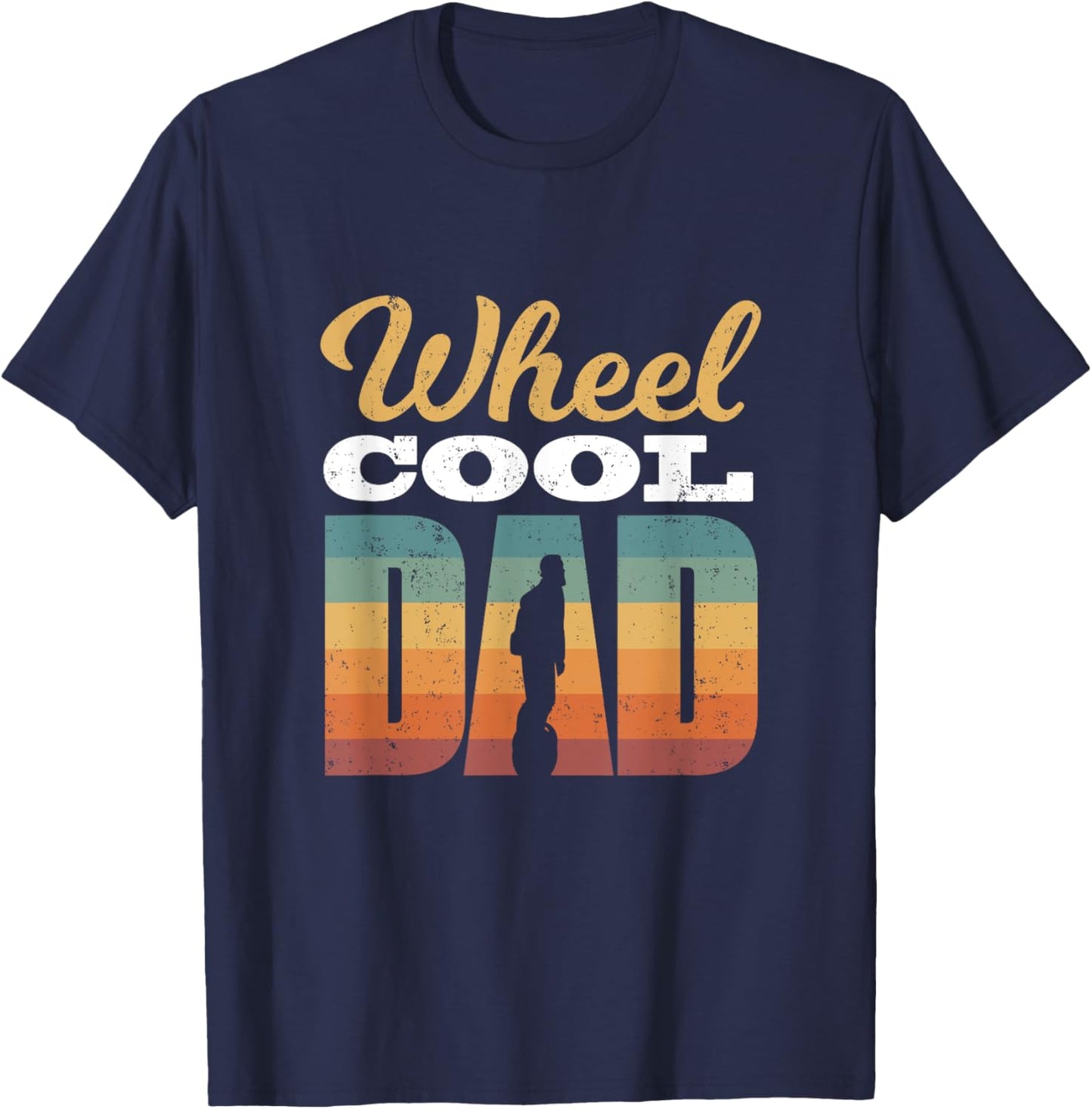 Electric Unicycle Monowheel EUC Unicycling Wheel Cool dad T-Shirt - T-Shirt | Navy