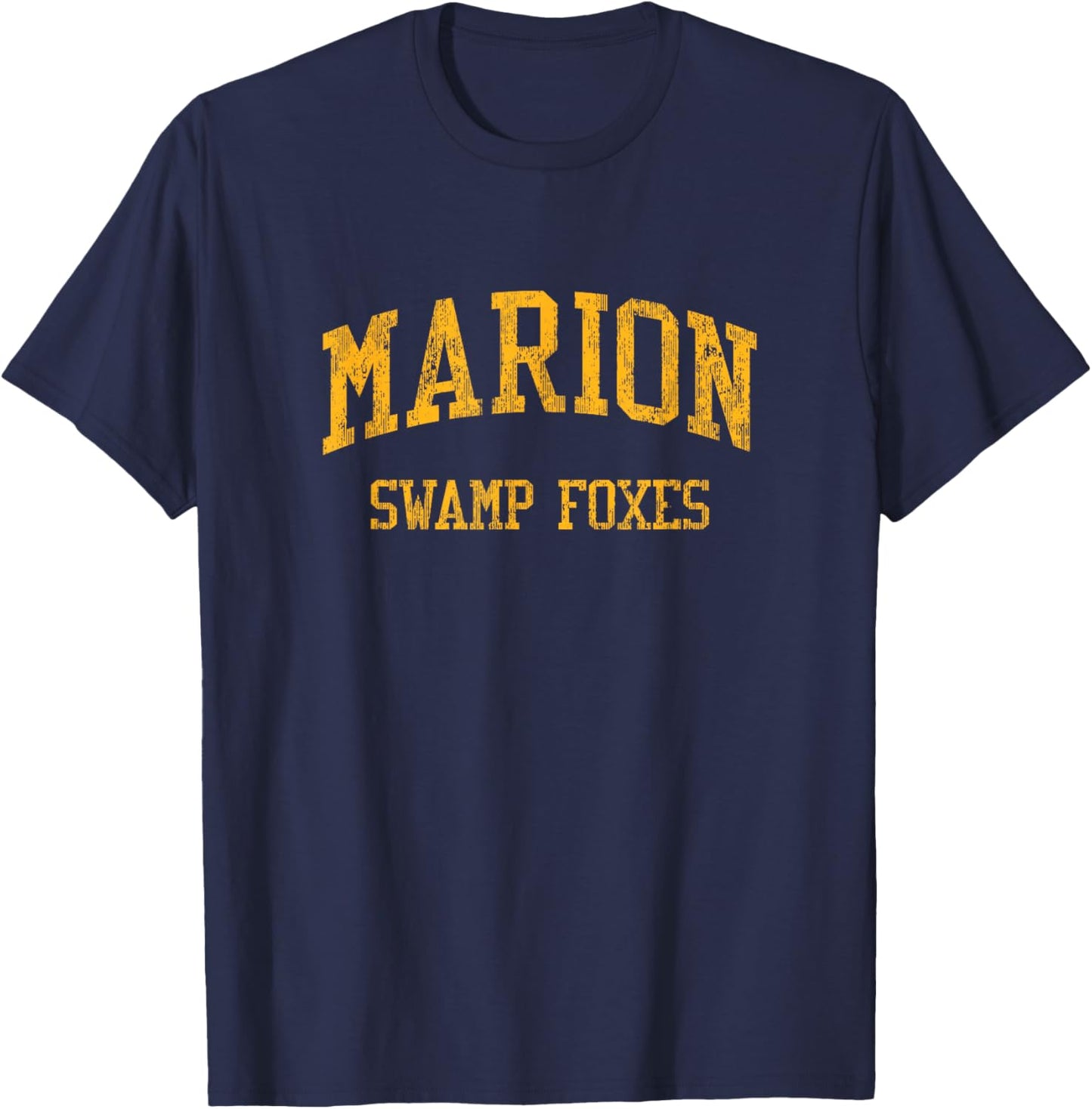 Marion High School HS Marion SC Vintage Sports T-Shirt - T-Shirt | Navy