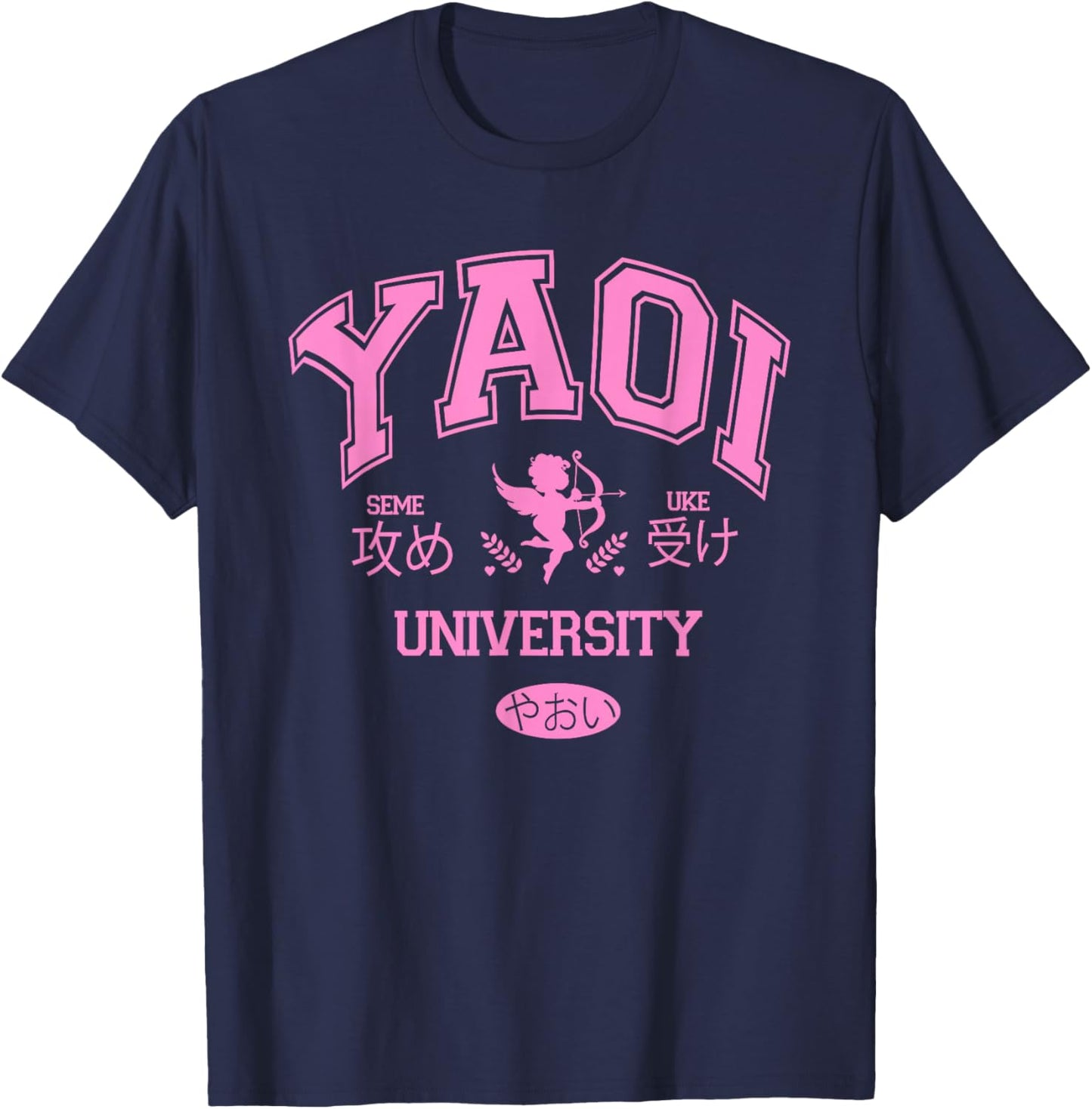 YAOI University Funny Design T-Shirt - T-Shirt | Navy