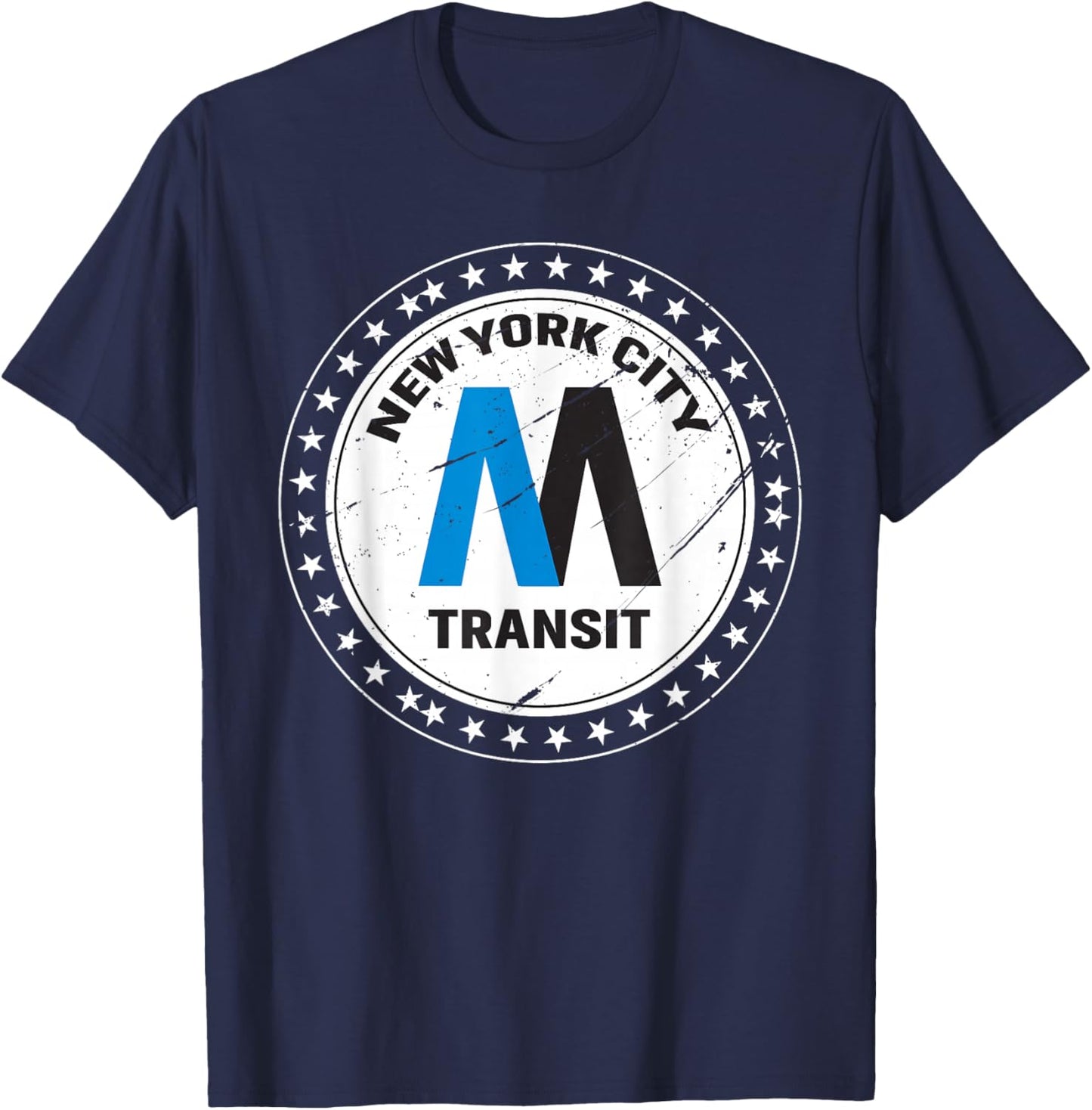 NYC Metro Speed Transit Sleek Train Enthusiast T-Shirt - T-Shirt | Navy