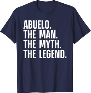 Abuelo Design For Grandpa Grandfather From Grandkids Abuelo T-Shirt - T-Shirt | Navy