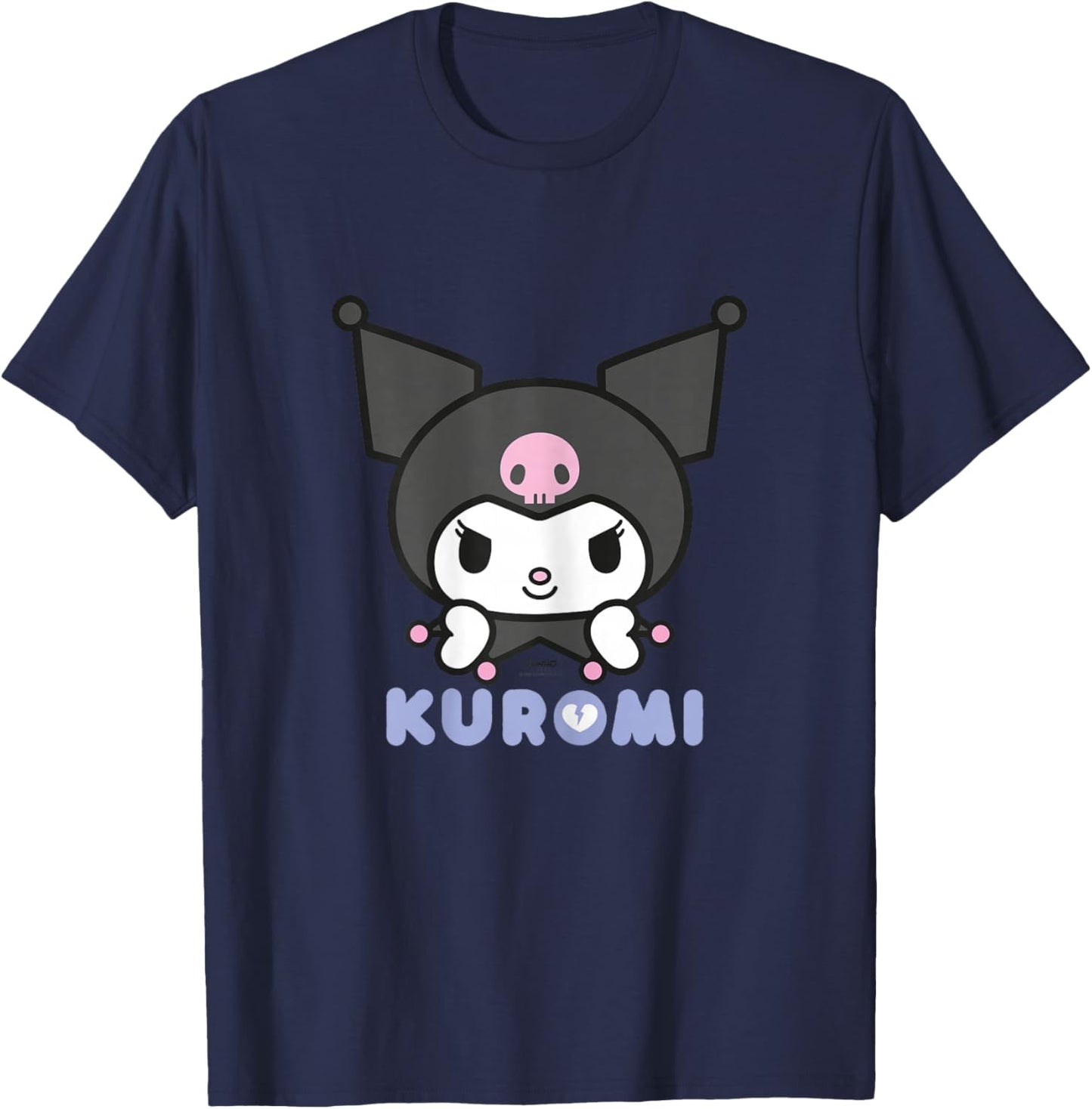 Hello Kitty - Kuromi Face T-Shirt - T-Shirt | Navy