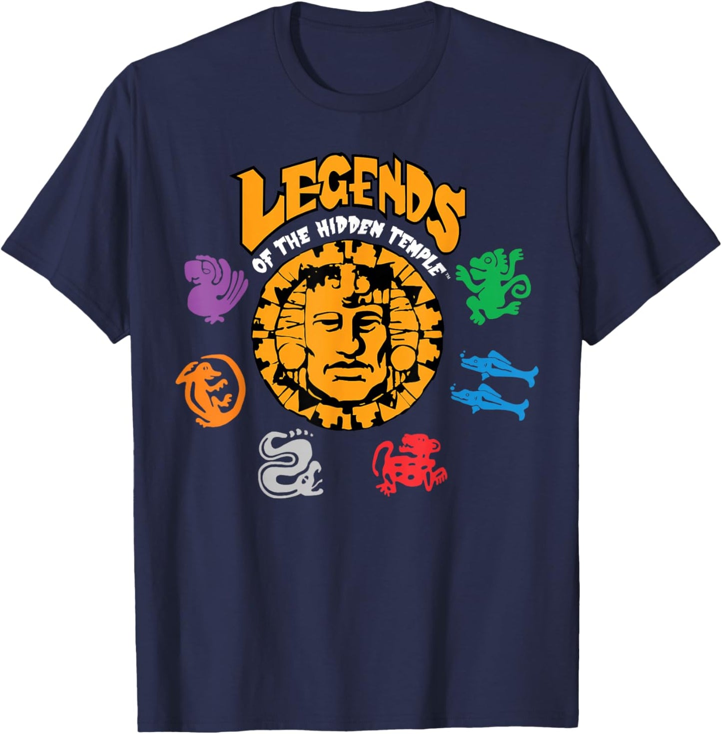 Nickelodeon Legends of The Hidden Temple Logo T-Shirt - T-Shirt | Navy