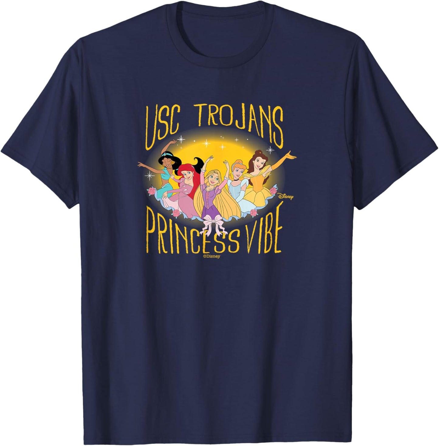 USC Trojans Disney Princess Vibes T-Shirt - T-Shirt | Navy
