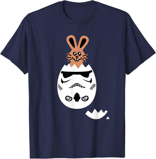 Star Wars Chocolate Bunny and Stormtrooper Easter Egg Funny T-Shirt - T-Shirt | Navy