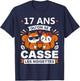 Humour 17 Ans Mariage Drole Anniversaire Couple 17 Ans T-Shirt - T-Shirt | Navy