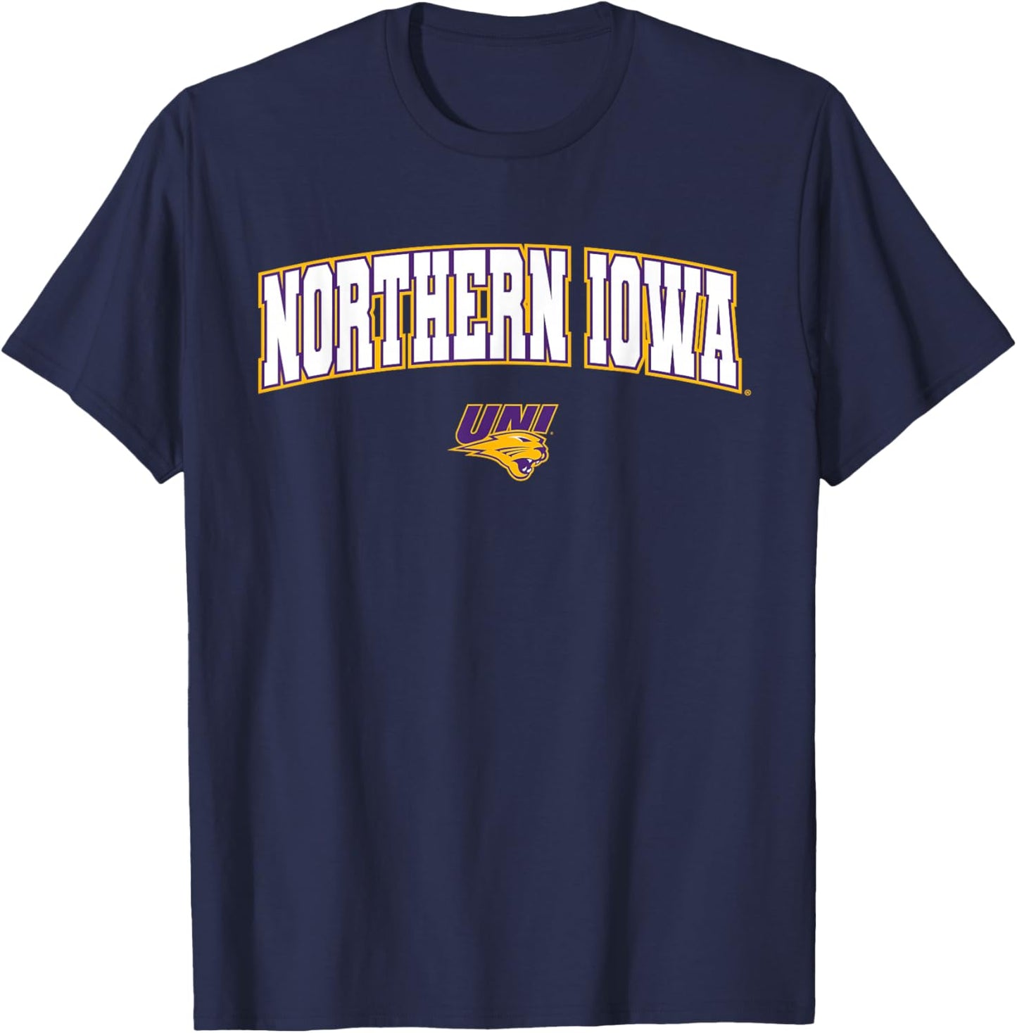University of Northern Iowa Panthers Arch Logo T-Shirt - T-Shirt | Navy