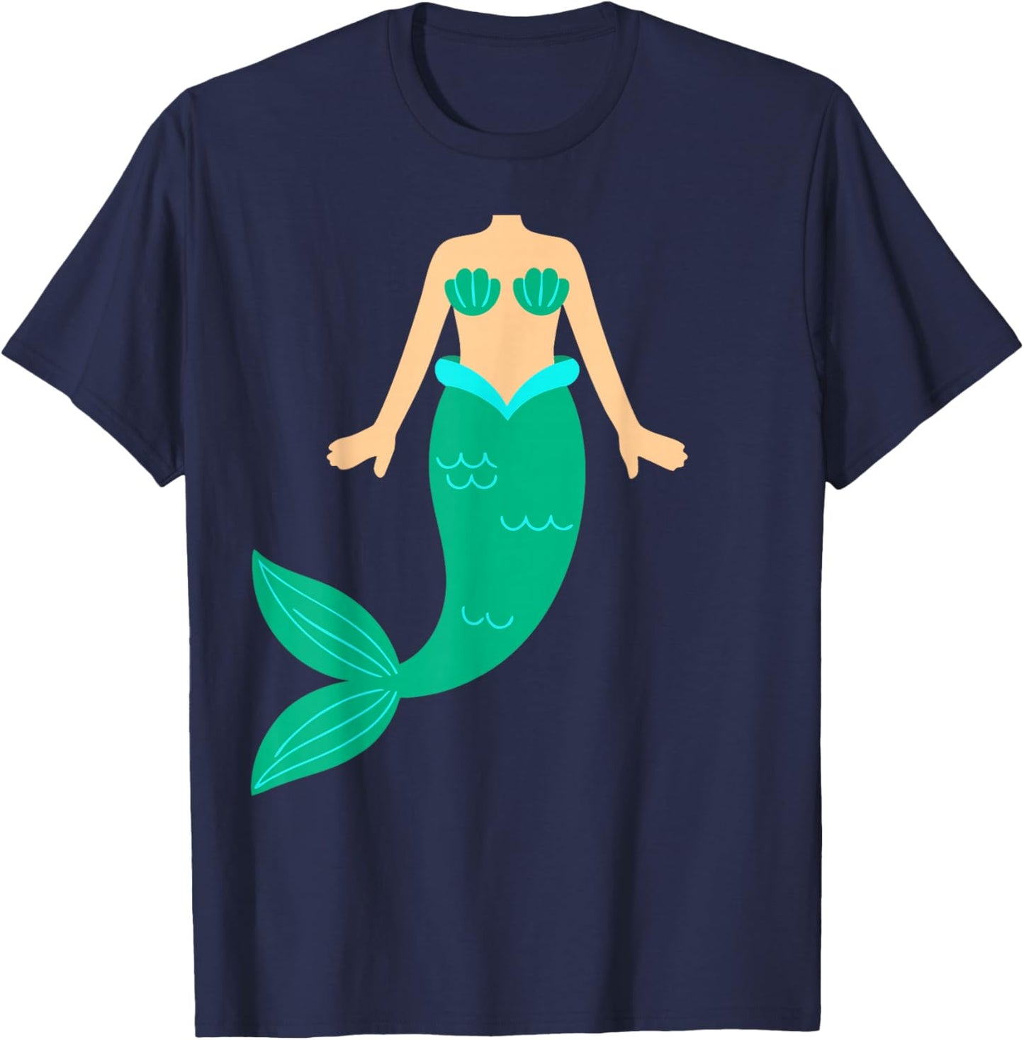 Mermaid costume for adults, men, women, children T-Shirt - T-Shirt | Navy