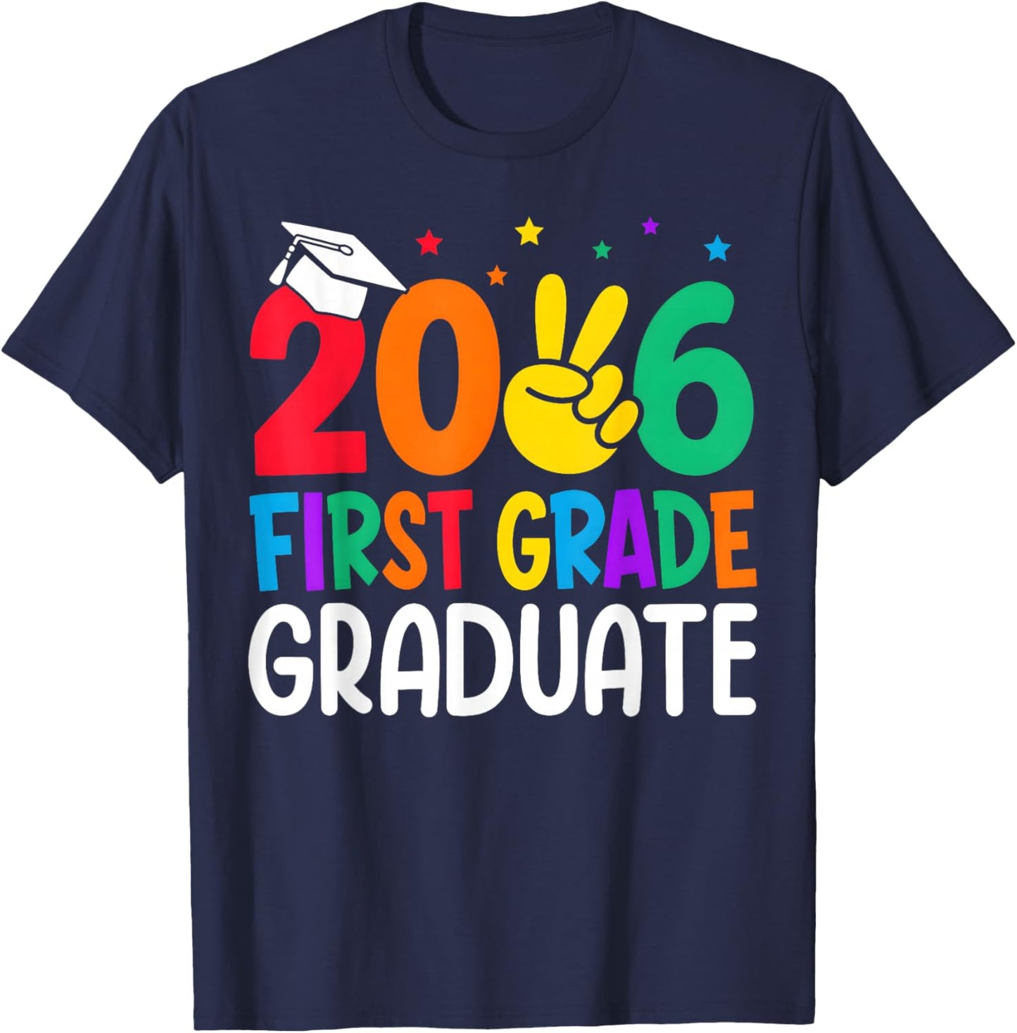First Grade Graduation 2026 1st Grade Graduate Boys Girls T-Shirt - T-Shirt | Navy