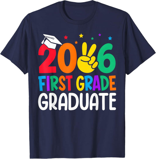 First Grade Graduation 2026 1st Grade Graduate Boys Girls T-Shirt - T-Shirt | Navy