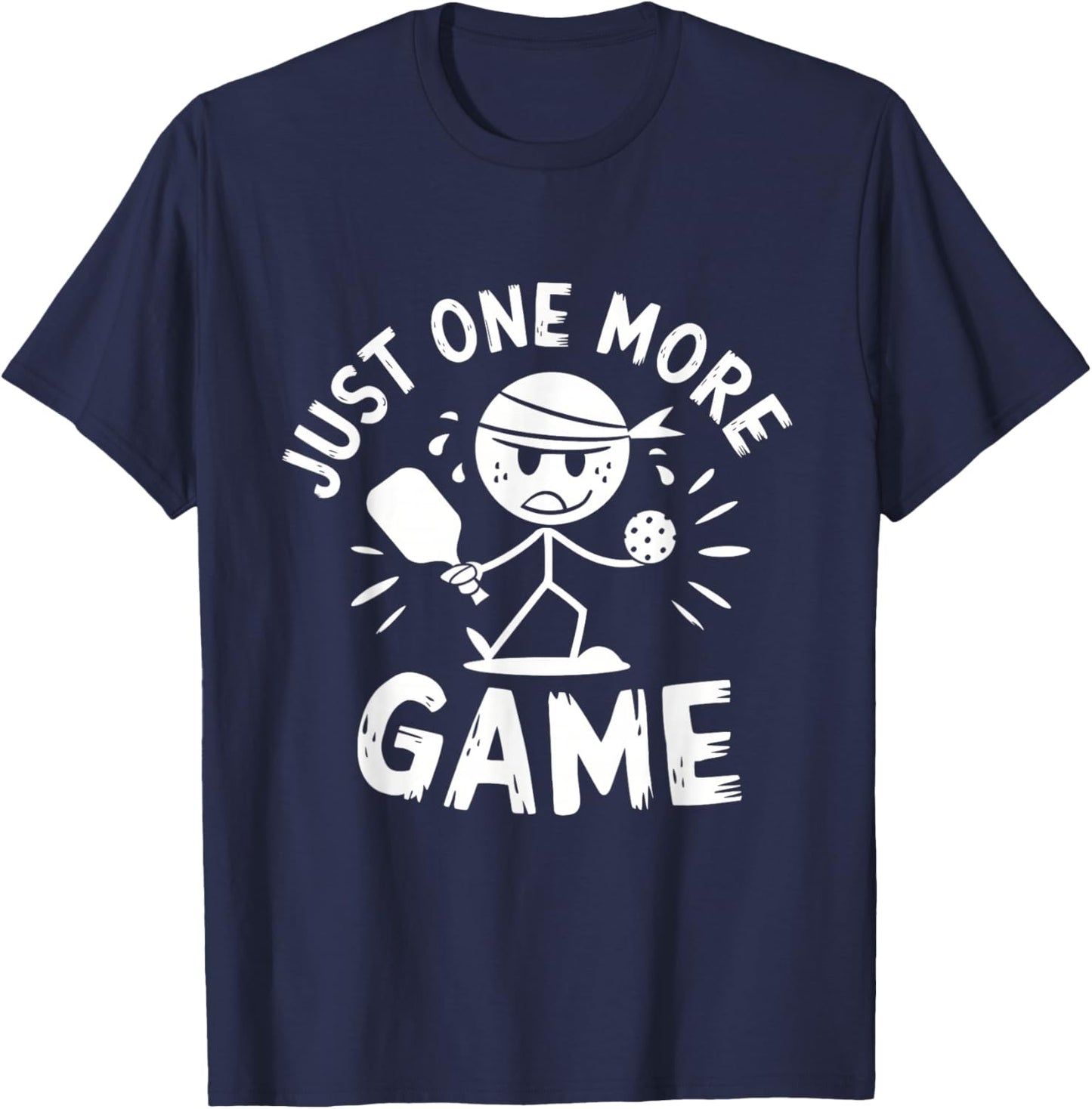 Just One More Game Pickleball T-Shirt - T-Shirt | Navy