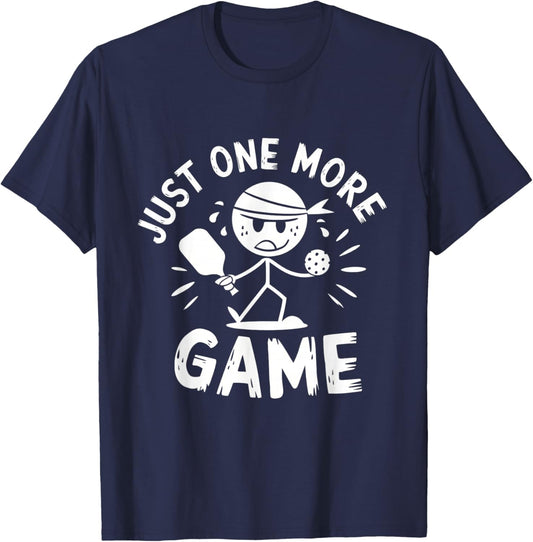 Just One More Game Pickleball T-Shirt - T-Shirt | Navy