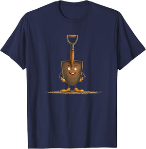 Funny Looking Shovel Costume for Boys and Girls T-Shirt - T-Shirt | Navy