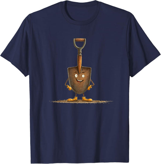 Funny Looking Shovel Costume for Boys and Girls T-Shirt - T-Shirt | Navy
