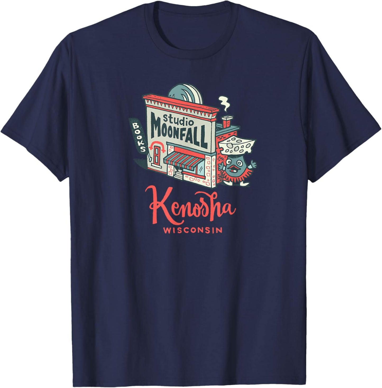 Welcome to Studio Moonfall T-Shirt - T-Shirt | Navy