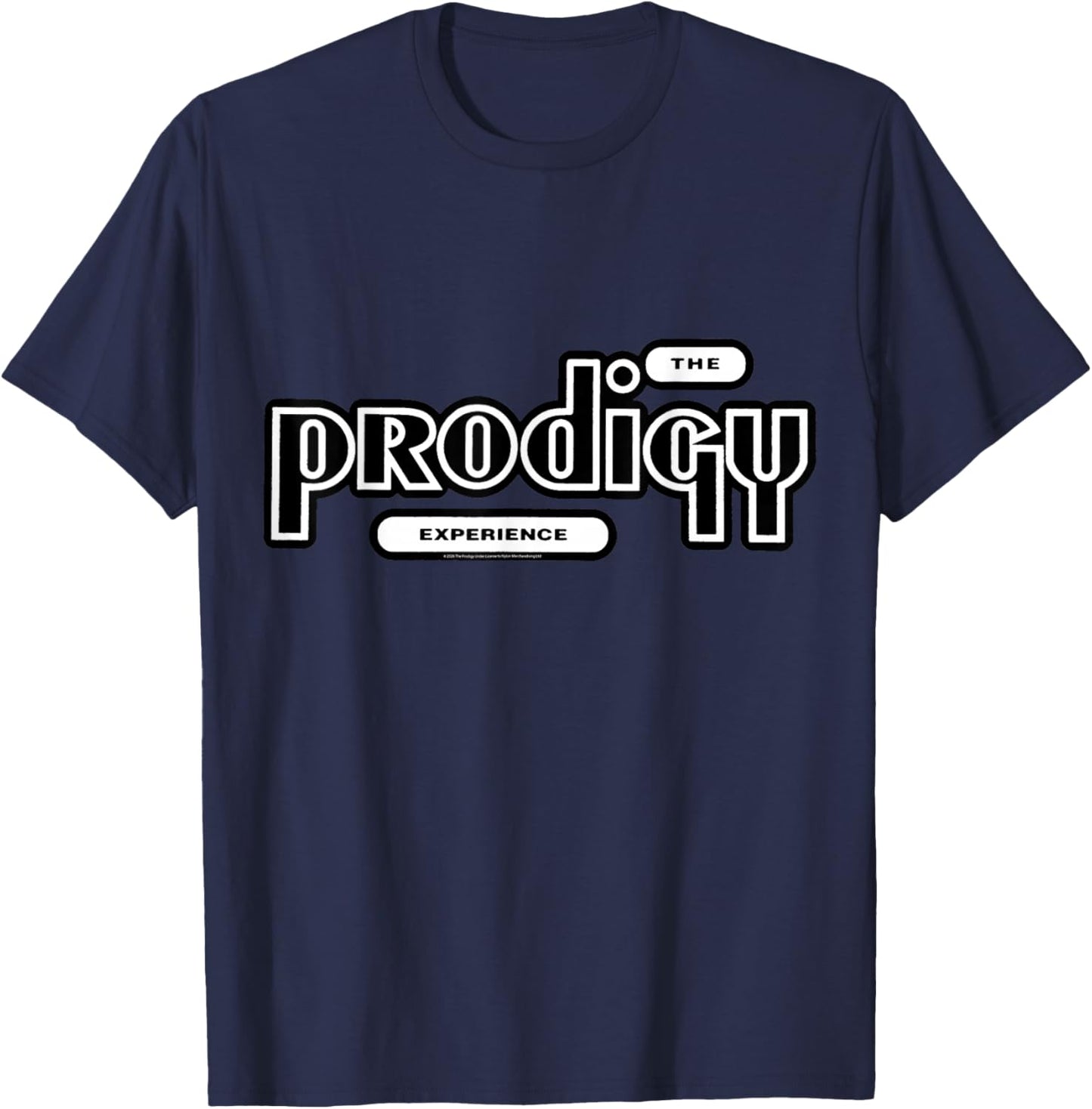 Official The Prodigy Experience Logo Electronic Band Retro T-Shirt - T-Shirt | Navy