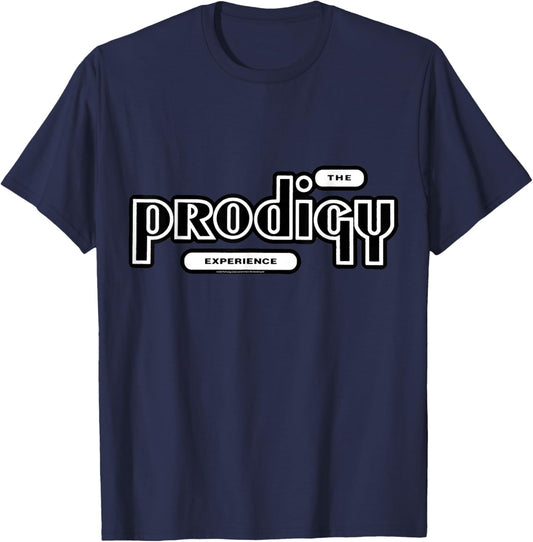 Official The Prodigy Experience Logo Electronic Band Retro T-Shirt - T-Shirt | Navy