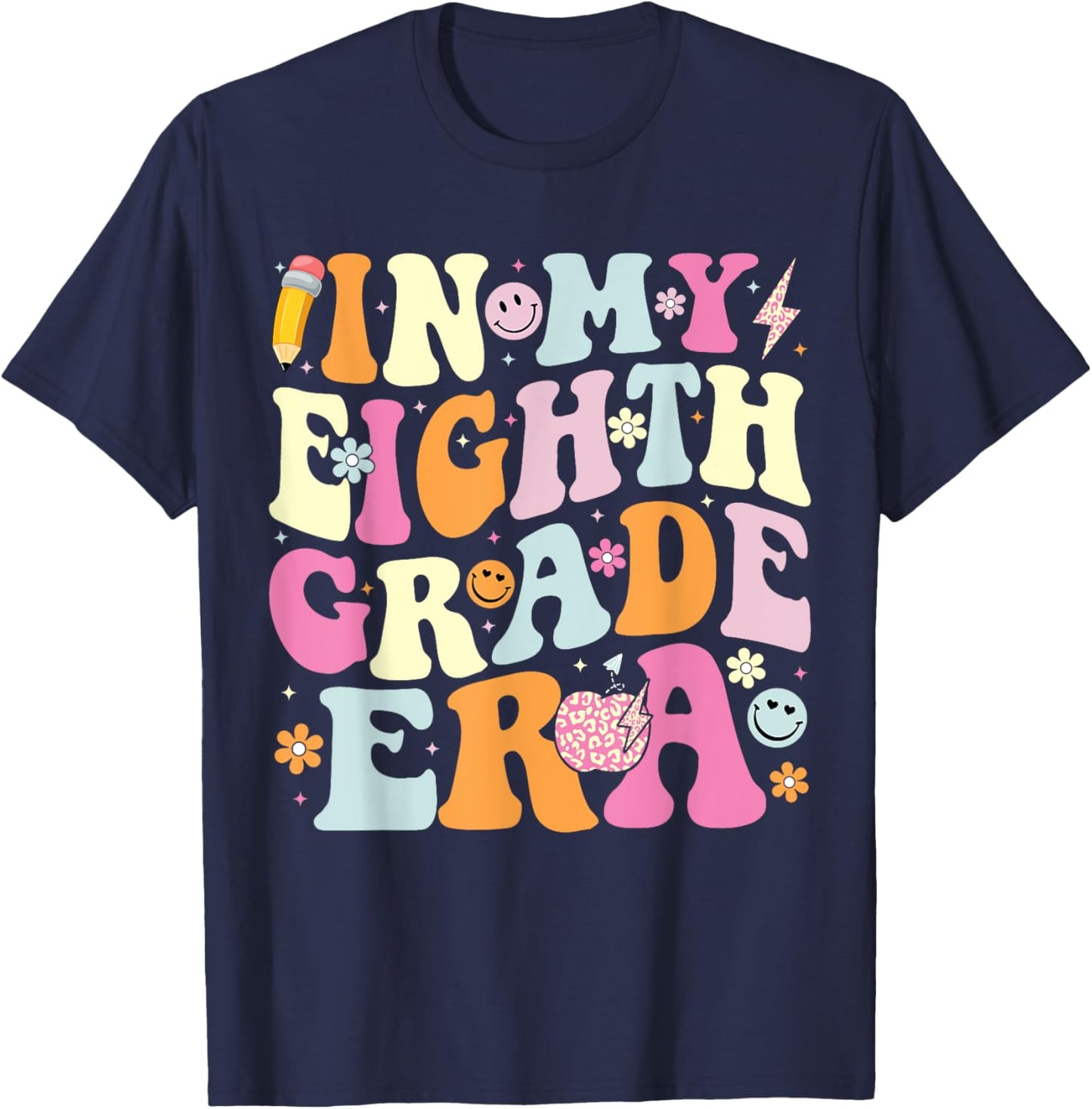 In My Eighth Grade Era Cool 8th Grade Teacher Back to School Women T-Shirt - T-Shirt | Navy
