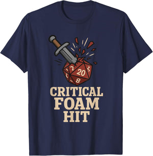 LARP Fighter Warrior Guild Blade Medieval Fantasy Roleplay T-Shirt - T-Shirt | Navy