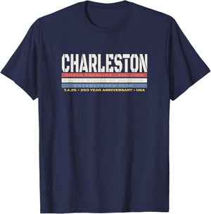 Charleston South Carolina 1776 250 Year Anniversary T-Shirt - T-Shirt | Navy