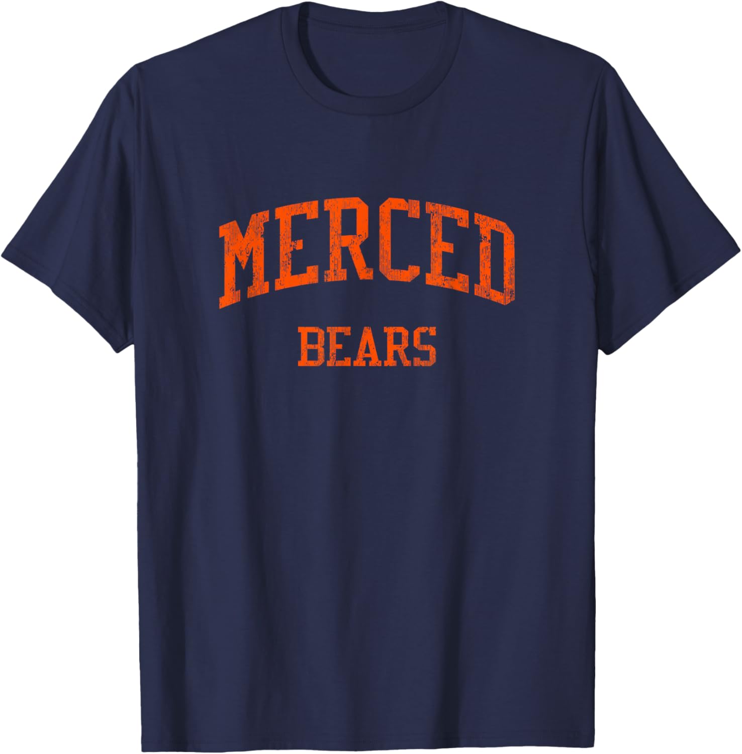 Merced High School HS Merced CA Vintage Sports T-Shirt - T-Shirt | Navy