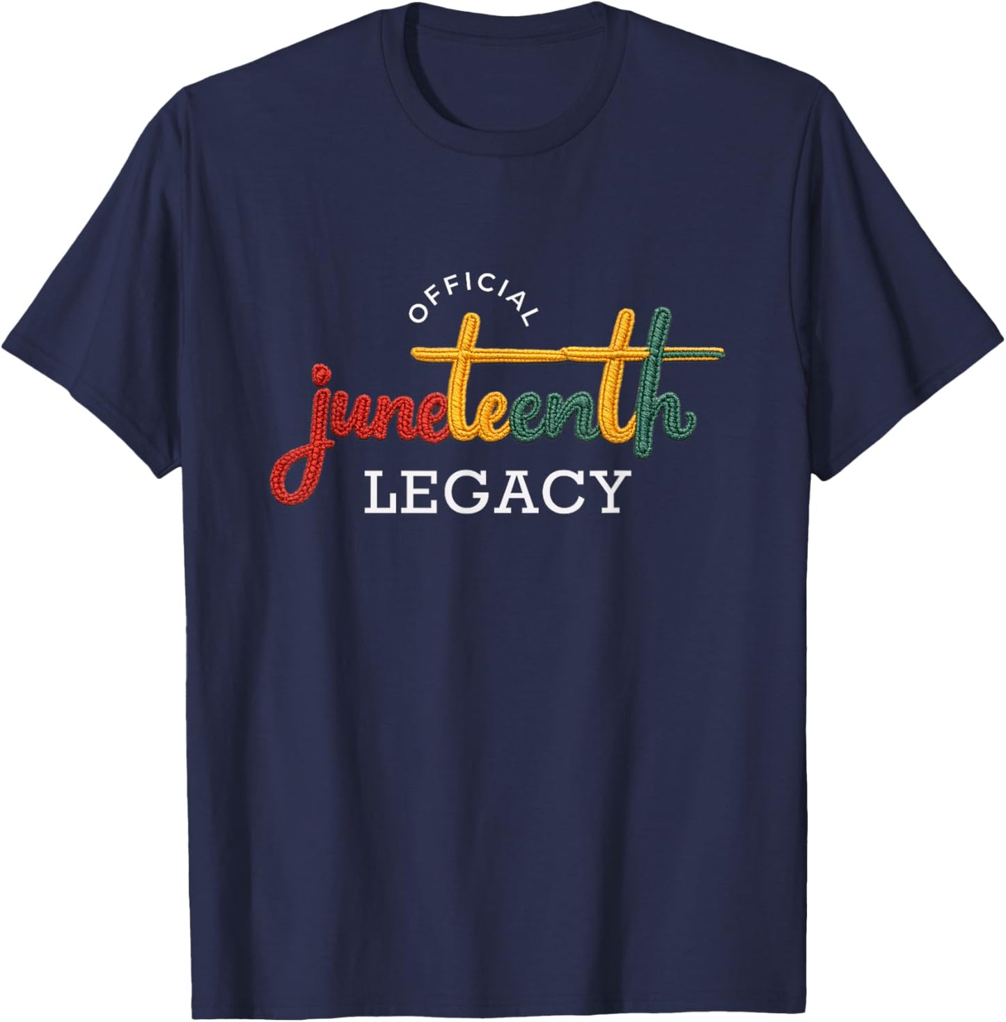 June Celebrations – Official Freedom Day Juneteenth Legacy T-Shirt - T-Shirt | Navy