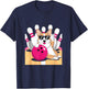 Corgi Bowler Bowling Tenpin T-Shirt - T-Shirt | Navy