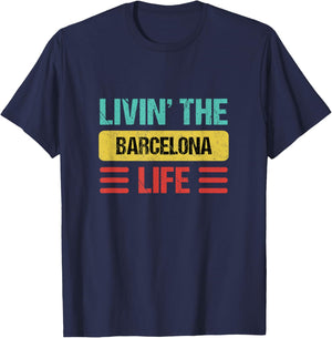 Barcelona Spain T-Shirt - T-Shirt | Navy
