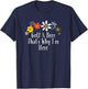 Floral Cool Saying Golf & Beer That's Why I'm Here Saying T-Shirt - T-Shirt | Navy