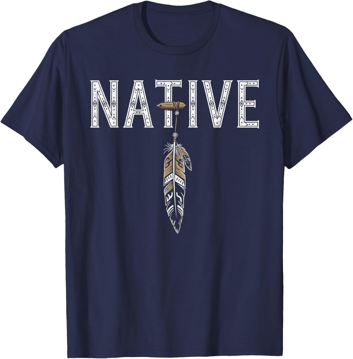 Native Indian American Day Pride Indigenous Native American T-Shirt - T-Shirt | Navy