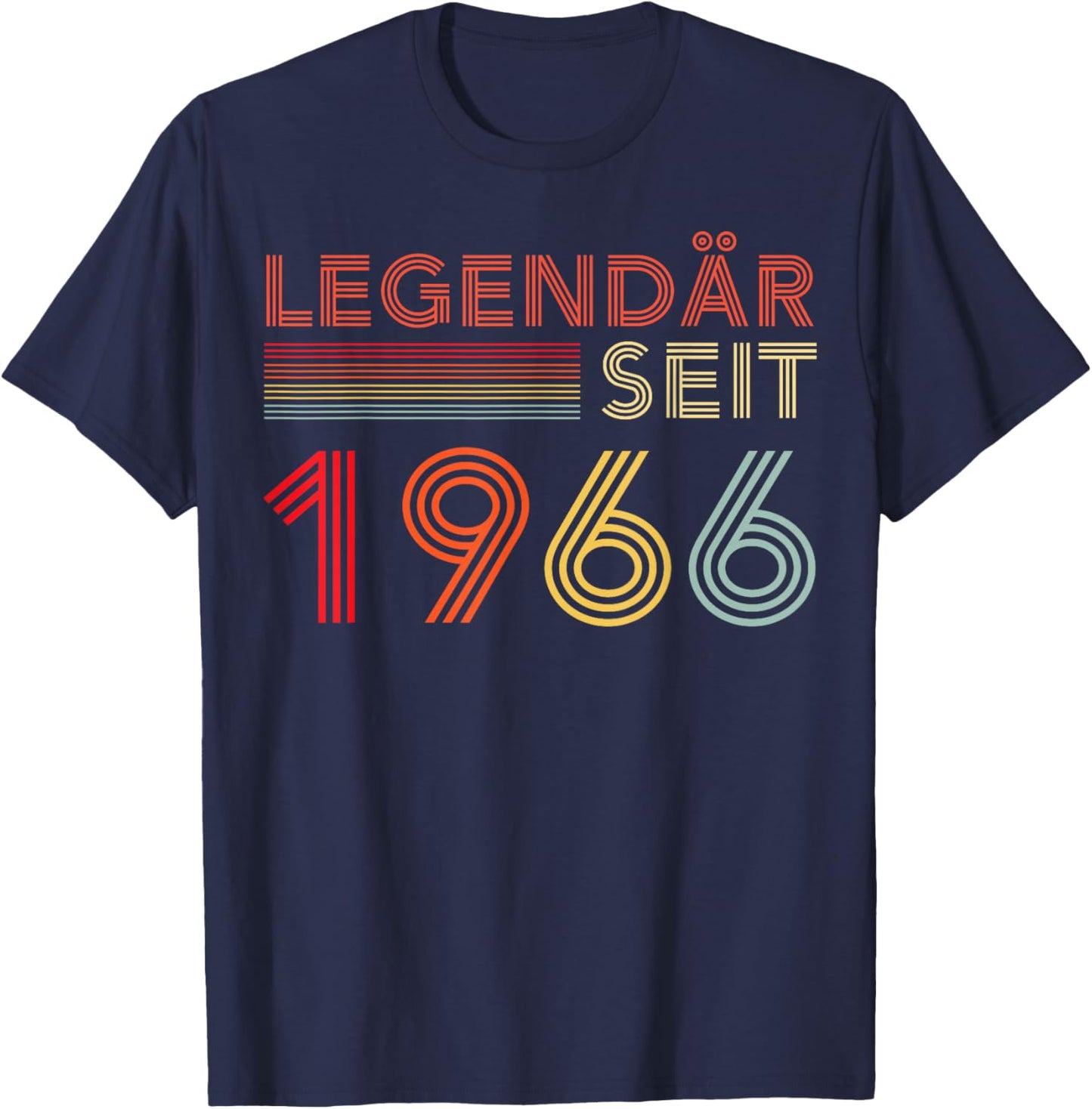 1966 Birthday Man 60th Decoration Funny 60s 60th Birthday T-Shirt - T-Shirt | Navy