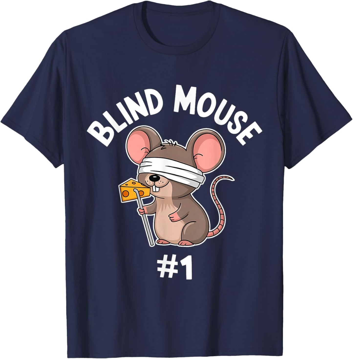 Three Blind Mice Costume Mouse #1 Matching Group T-Shirt - T-Shirt | Navy