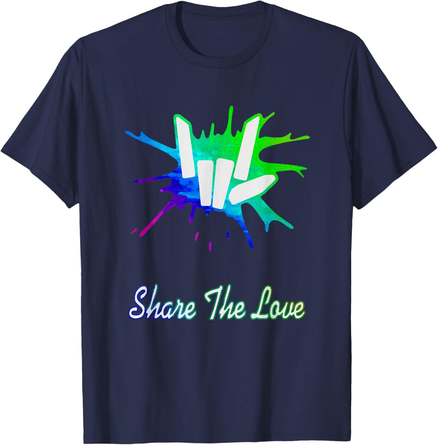 Kids Share The Love Merch for Birthday Gifts T-Shirt - T-Shirt | Navy