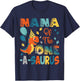 Nana Of The One-A-Saurus 2Nd Birthday Dinosaur Party T-Shirt - T-Shirt | Navy
