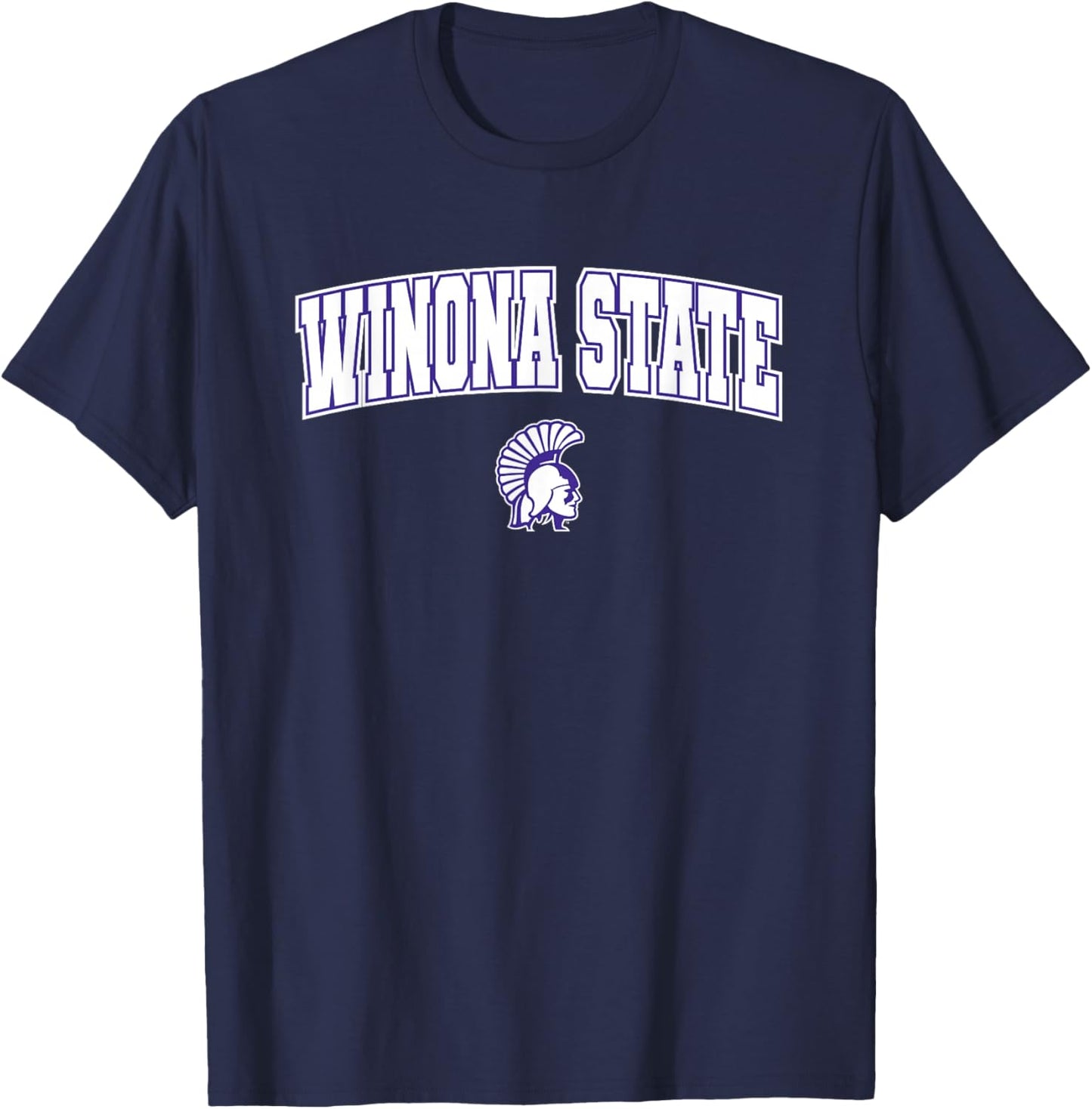 Winona State University Warriors Arch Logo T-Shirt - T-Shirt | Navy