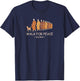 Walk for Peace Monks with Aloka Dog T-Shirt - T-Shirt | Navy
