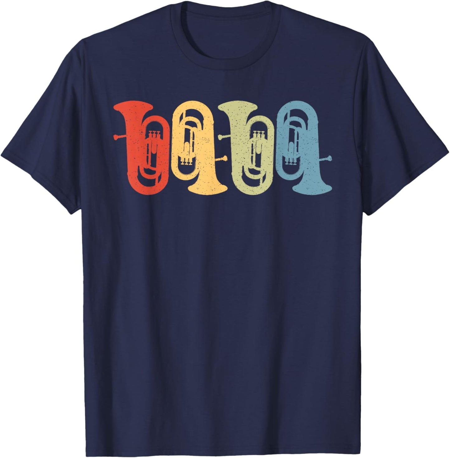 Euphonium Retro T-Shirt - T-Shirt | Navy