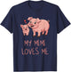 Cute Baby Pig and Grandma My Mimi Loves Me T-Shirt - T-Shirt | Navy