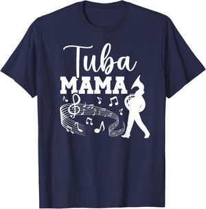Tuba Mama Tuba Mom Of A Tuba Player Mom Tubist Mom T-Shirt - T-Shirt | Navy