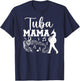 Tuba Mama Tuba Mom Of A Tuba Player Mom Tubist Mom T-Shirt - T-Shirt | Navy