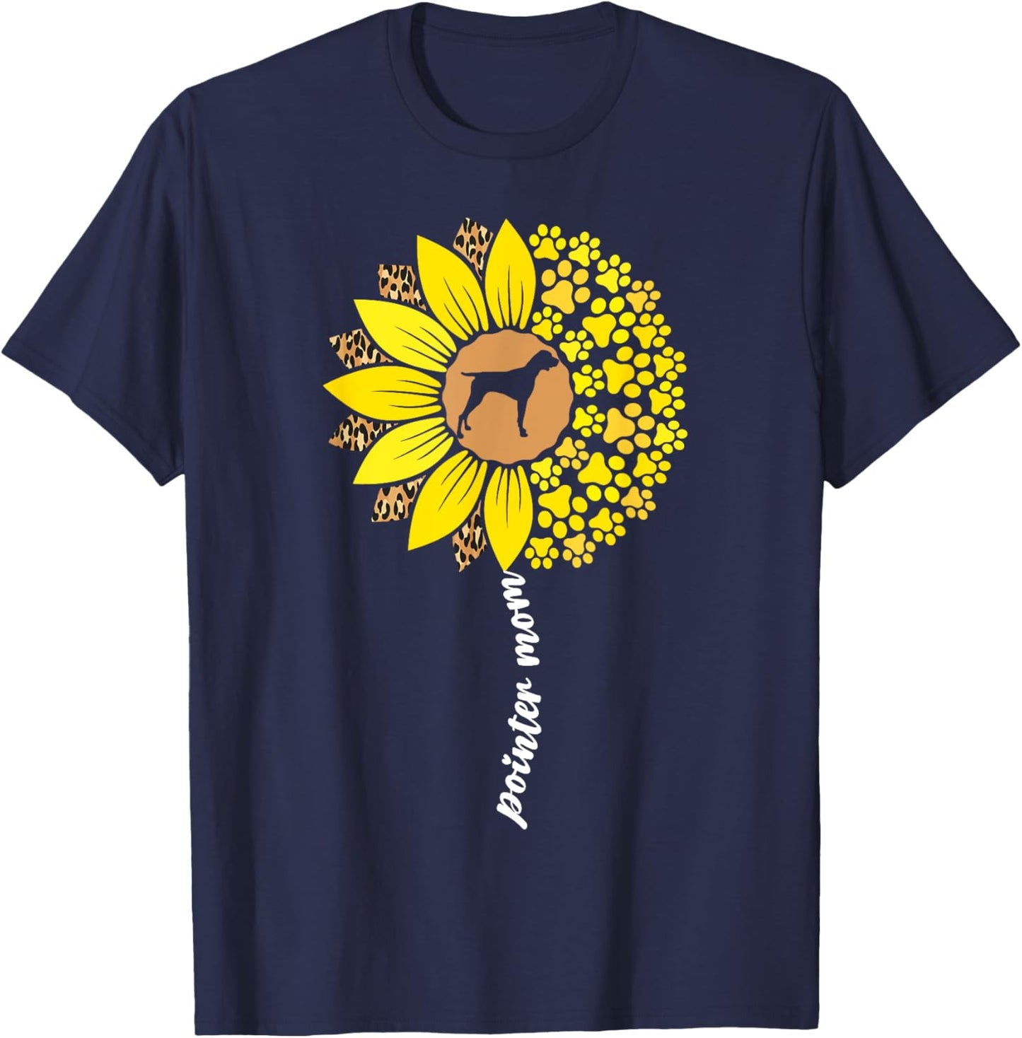 Cute German Shorthaired Pointer For Mom Women GSP Mom Dog T-Shirt - T-Shirt | Navy