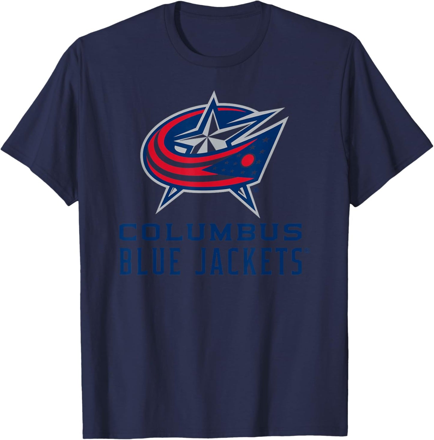 Columbus Blue Jackets Power Play White Officially Licensed T-Shirt - T-Shirt | Navy