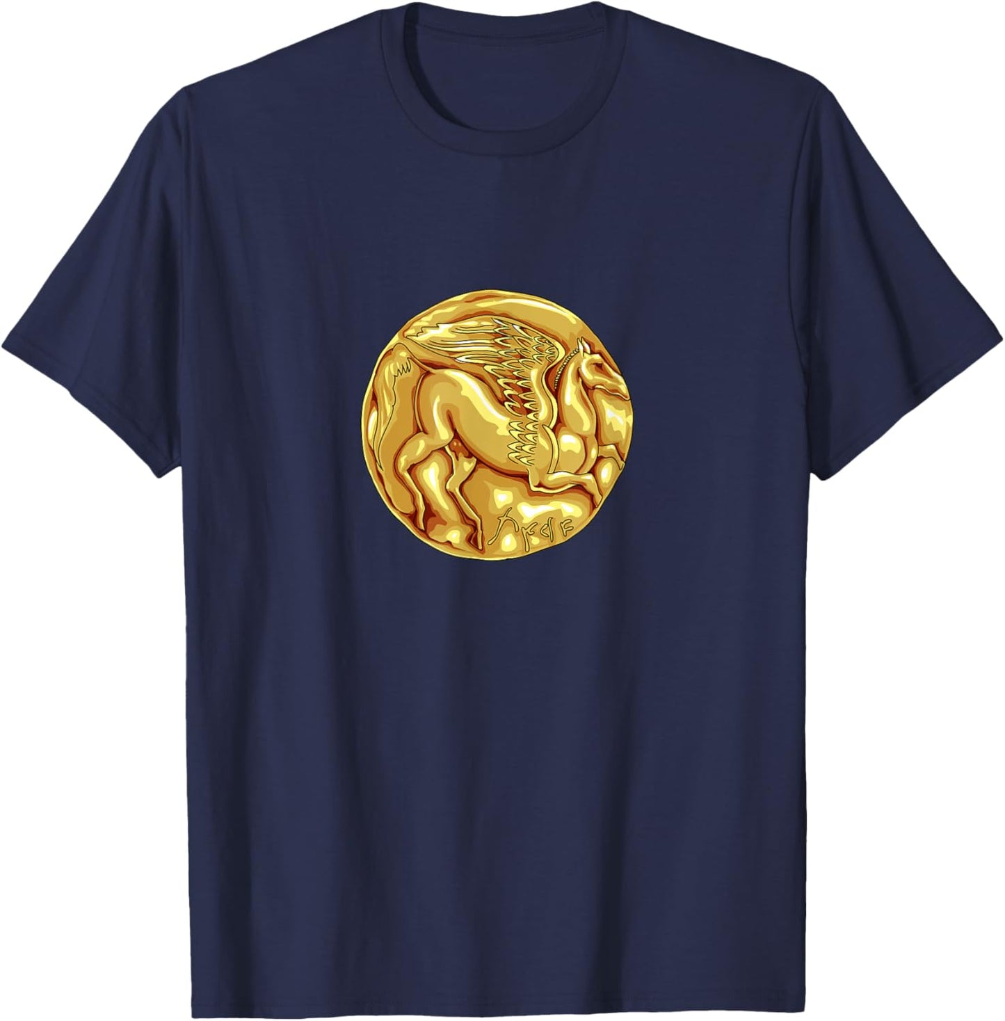 Shekel - Carthaginian coin - Punic coin T-Shirt - T-Shirt | Navy