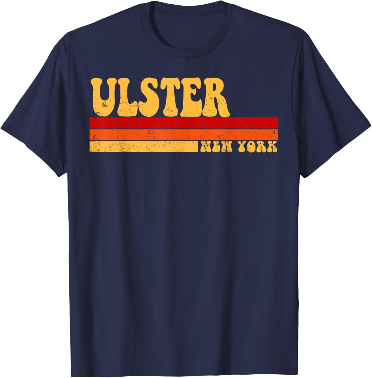 ULSTER New York City Vintage Roots Retro Design 70s 80s T-Shirt - T-Shirt | Navy