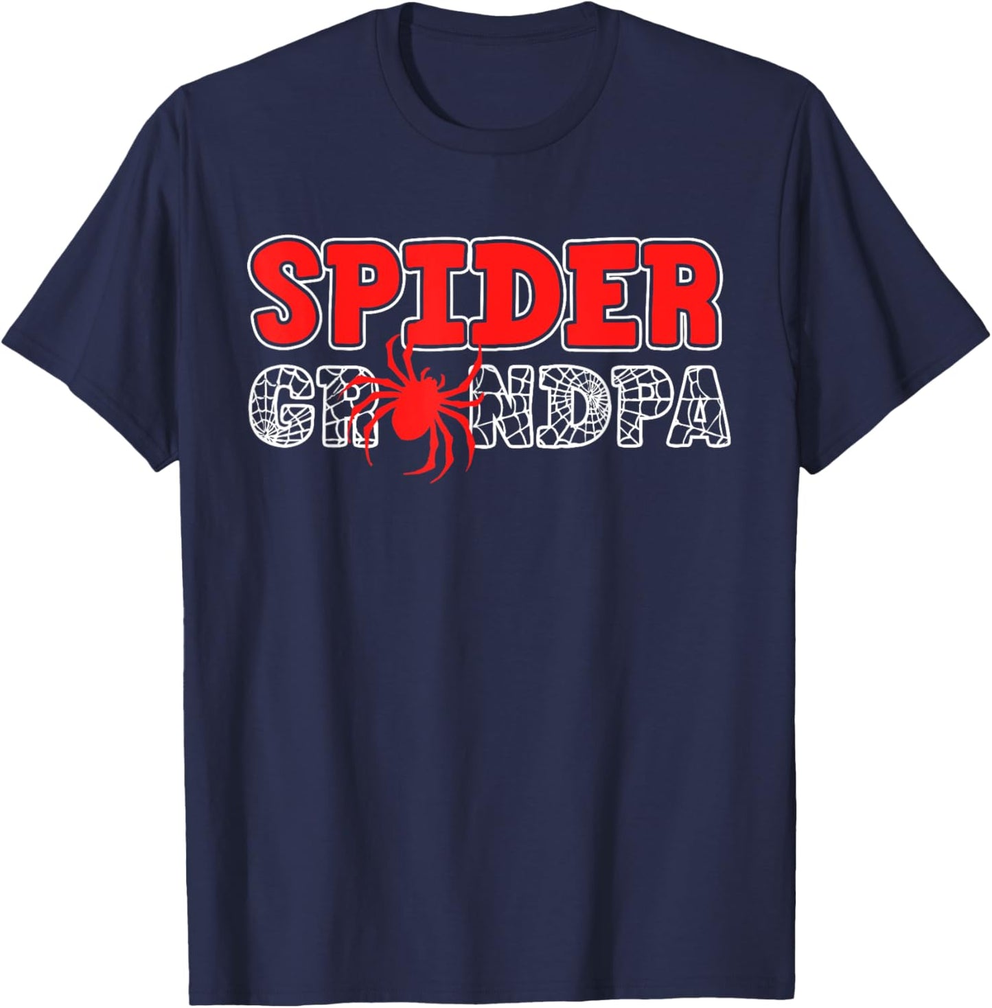 Spider Grandpa Spidey Birthday Christmas Matching Family T-Shirt - T-Shirt | Navy