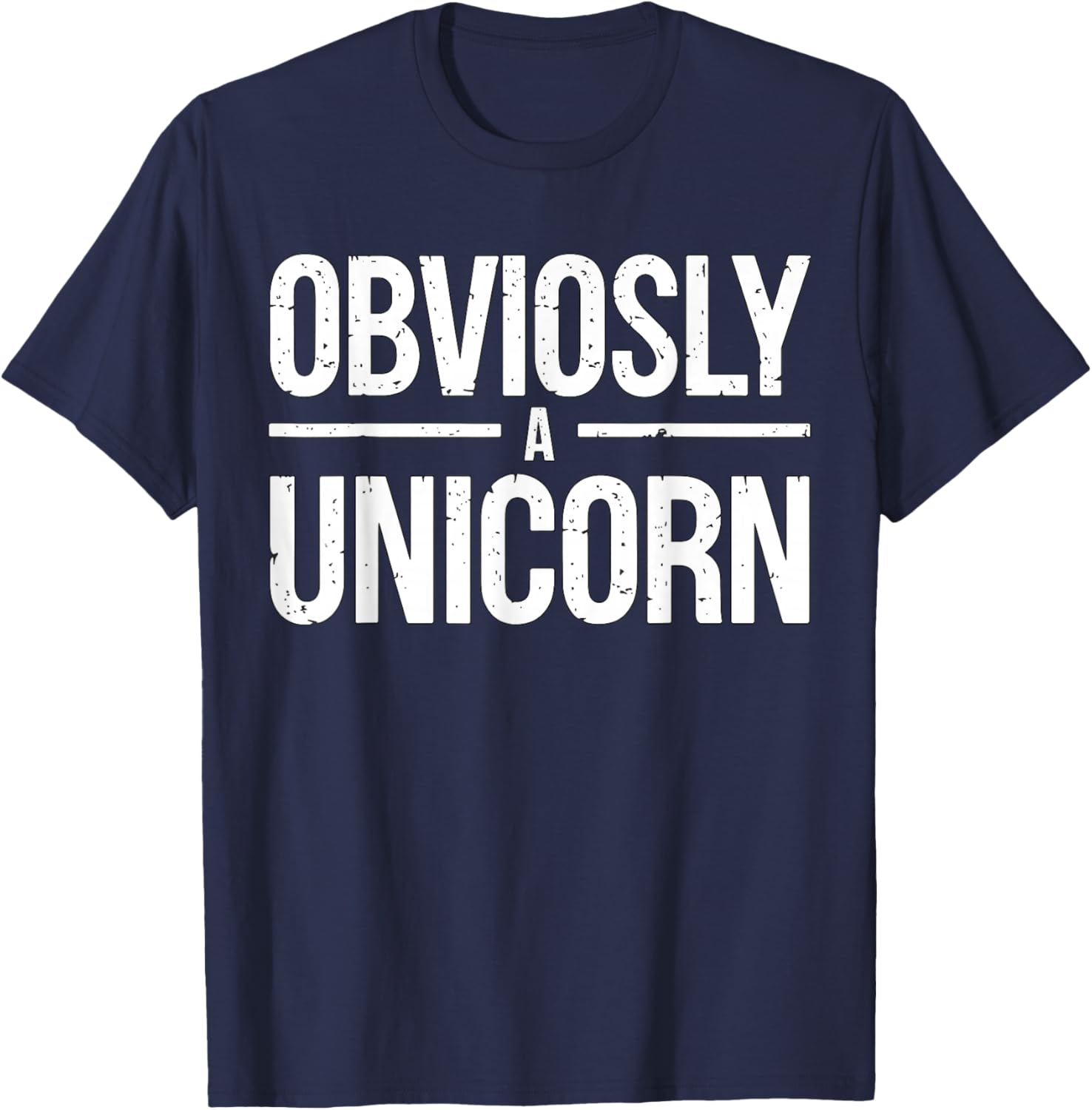 Obviously a Unicorn Costume Security T-Shirt - T-Shirt | Navy